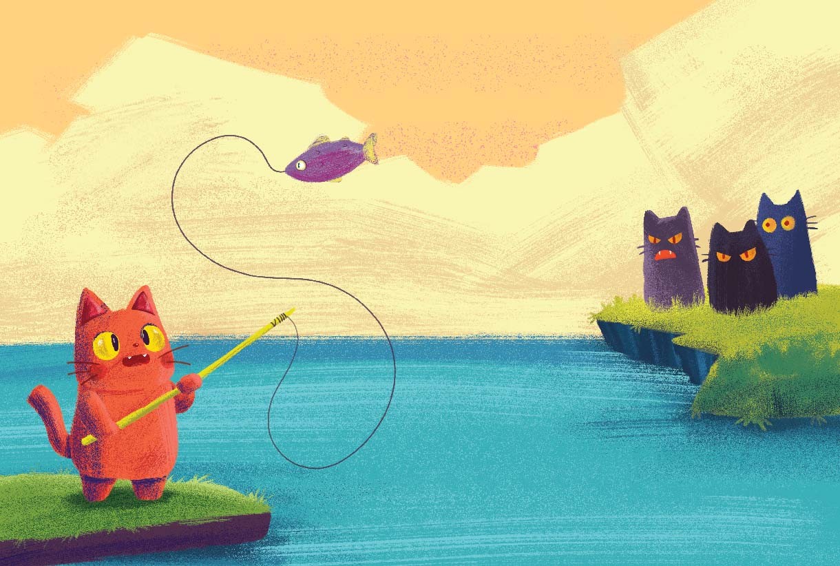 ماو والقطط الثلاث