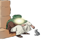 القطةُ الجائعة