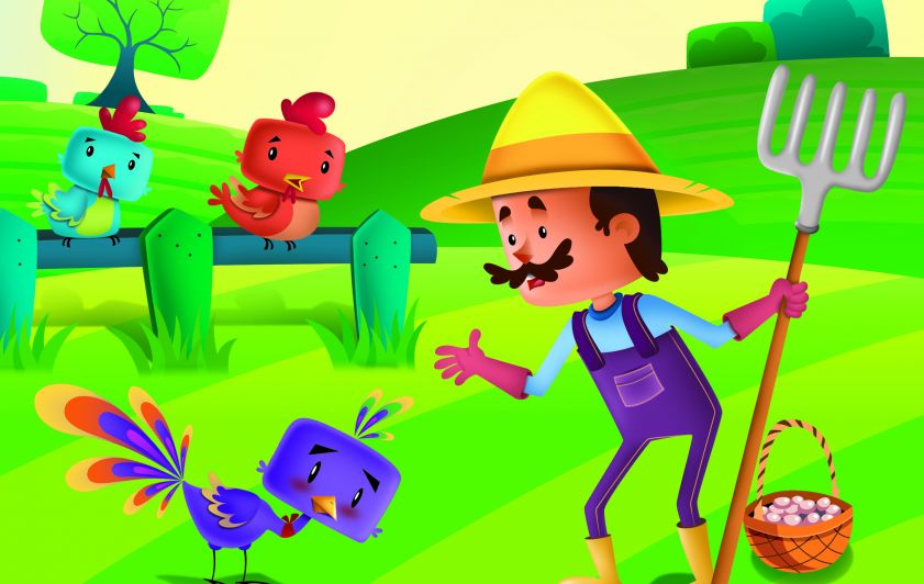 الطاووس والدجاج